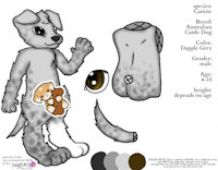 Charlie Pup Ref Sheet (Clean) by CharliePup - dog, puppy, cub, boy, male, kid, canine, pup, child, toddler, australian, cattle, preteen, lad
