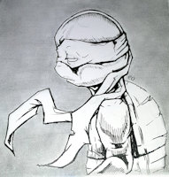 A sketch Submission  (just trying this one out) by EOartwork - sketch, illustration, sad, drawing, tmnt, raph, turtles, raphael, teenage mutant ninja turtles, angst, anxiety, ninja turtles, raphie, tmnt 2012