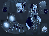 [SOLD!] Introducing: Auris - the furmaiden by SylasTempest - female, wolf, blue, character, open, van, adopt, crescent, dan, species, woolf, suveru, cheaty, dauxycheeks, auris, furmaiden, lexwolfe