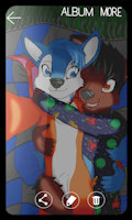 Night Selfie with Wolfy by Jackiloid