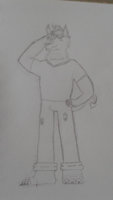 Maurice the Demonwolf by MysteryMouse - sketch, wolf, male, demon, male/solo, male solo, demon wolf
