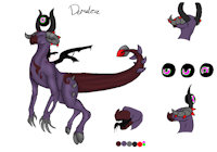 Demelza by StationarySpoon - dragon, female, demon, herm, unknown, female herm, demelza, floating eye