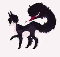 Eva the Tailmouth by Lunko - female, demon, tail, mouth, hell, tailmouth, darkumbreon90, aala, artwork (digital), animal related (non-anthro)