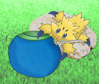 Chu the Joltik by Harleking - pokemon, anime, berry, joltik, oran berry