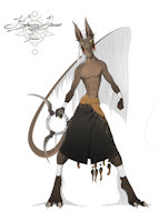 Outfits - Kerenay by Raysh - anthro, character, reference, weapon, things, concept, lore, yaraga, gracious