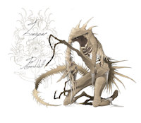 Rozenblatt - Leaper by Raysh - creature, corpse, zombie, design, creepy, weird, character, concept, mummy, undead, lore, creep, twisted, oi, yaraga, rozenblatt