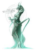 Khalay by Raysh - feet, tail, figure, design, creepy, legs, character, race, shape
