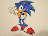 Sonic by Ruzik222 - male, hedgehog, sonic