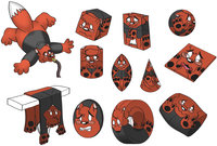 Specs TF Sheet by StrangelyFox - fox, male, inflation, pillow, tf, transformation, square, football, hung, inanimate, cone, tire, disk, flattened, flattening, squashed, smushed, cubed, balled, cylinder, cuboid