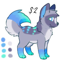Precious New Adopt! \(^o^)/ by SilentBlueMoon - male, canine