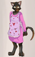 Burgerpants' mom by doodlebags - cat, female, mom, tortoiseshell, undertale, burgerpants