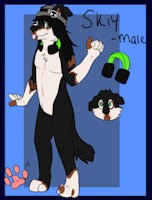 Skiy by AvoidedCat74 - dog, male, anthro