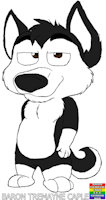 Baron Tremayne Caple (Husky) (Me) by FoxyKitsuneFox - dog, husky, male, toon, cartoon, toony, animals, furry, character, furries, fursona, cartoony, animal, characters, baron, toons, fandom, cartoons, fursonas, caple, tremayne