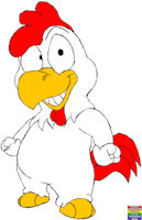 Roo Chick by FoxyKitsuneFox - bird, toon, cartoon, toony, animals, roo, furry, character, furries, fursona, cartoony, chicken, animal, characters, chick, baron, rooster, toons, fandom, cartoons, fursonas, caple, tremayne