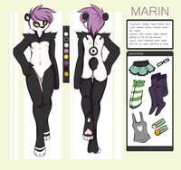 Marin's Ref by MarinPanda - crossdress, male, purple, panda, femboy, wide hips
