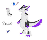 Bewul ref -OC challenge by StationarySpoon - dragon, male, thing, anthro, fur, ref, oc, reference, male herm, dragon-like, bewul