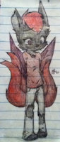 "Jack" by Dadgunnulf - fox, kitsune, male, canine, demon, multiple tails, bipolar, schizophrenia, demi god