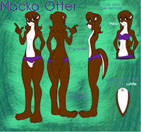 Macka Otter by 10eleven - female, male, otter, mustelid
