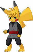 Black Nayias by Nijayias - black, ki, male/masculine, pikachu/saiyajin