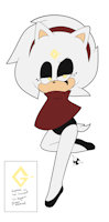 Hollow the Hedgehog by SinnerTee - female, hedgehog, character, sonic, ghost, fan, glowing eyes, fan character, poncho, forehead marking