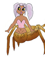 My kawaii spider taur by eefa - cute, female, demon, kawaii, vintage, spider, oblivion, elder scrolls, daedra, monster girl, spidertaur, spider taur