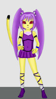 shanty ref by kadeathnas - cub, feline, incest, female, dress, demon, loli, pose, cheetah, solo, twintails, skul, shanty, kadeathnas, marings