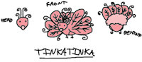 TinkaTinka - MEGA Craft - Monster by FloppyPony - cute, female, male, bird, pink, fluffy, digital, avian, art, color, black and white, coloured, colored, beautiful, colour, concept, fluff, concept art, artwork, no color, digital drawing, digitaldrawing, digitalartwork, digital artwork, mega craft