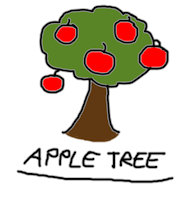MEGA Craft - Plant - Tree - Fruit - Apple Tree by FloppyPony - sketch, tree, digital, art, color, black and white, coloured, colored, colour, plant, doodle, fruit, concept, apple, concept art, artwork, no color, apple tree, digital drawing, digitaldrawing, digitalartwork, digital artwork, mega craft