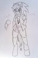 Tough Cookie by TheAmariaShadow - female, hybrid, reference sheet, demon, pony, satyr, pegasus, original character, humanoid, my little pony: friendship is magic, nephilim