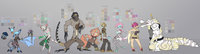 Gangster Swatches by Dreamkeepers - comic, bat, up, horse, cartoon, hyena, alligator, anime, anthro, lizard, dream, pony, graphic, furry, character, sheet, 3, swatch, novel, line, gangster, keepers, manga, tegu, lineup, volume, seahorse, dreamkeepers, gangsters, vanth