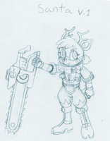 SC Concept Character- Santa by Bluebean - sketch, male, safe, reindeer, concept art