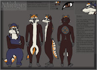 Midge Ref by VJCoon - overalls, mechanic, spy, spunky, coati, tools, bold, espionage, coatimundi, midge, mexican raccoon, mechanical expert