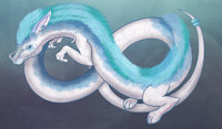 my soul's dragon by SnowVampire - dragon, female, fur, ethereal, realistic, eternal, eastern dragon, female solo