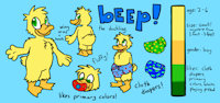 Beep ref! by reaux - babyfur, male, diapers, duck