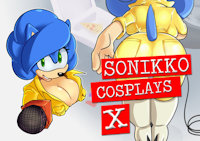 F.Sonic Cosplays as April O'Neil by MissPhase - ass, cosplay, hedgehog, cleavage, tmnt, jumpsuit, ass shot, genderbender, rule63, genderbend, genderswap, rule 63, female solo, cartoon character, female sonic, femsonic, sonikko, sonica