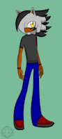 .:Main FC:. Borei "Ghost" Kesin by xxGhostfactor12xx - male, hedgehog, mobian, sonic fan character, ebony, vamphog