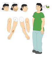 Larry Ref 2016 by LadyALTernate - male, human, reference, sfw