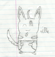 Nilla the Diapered Minccino by cremep0pz - female, pokemon, diapers, minccino