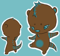 otter character by MortimerTodd - male, reference sheet, otter, chibi, ref, reference, refsheet