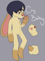 'CryBaby' Bunny by MortimerTodd - bunny, male, rabbit, reference sheet, cry, ref, crazy, insane, femboy, refsheet, psychotic, psycho, referencesheet, crybaby, crybabybunny