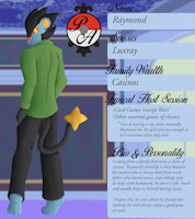 Poke Academy Host Club: Raymond Smith by FlamelPhoenix - luxray, male, tail, ears, suit, barefoot, slacks