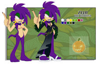 Ziam Tatskie by BluePawVI - nude, female, clothes, sonic, witch, version, fc, echidna, referencesheet, skinny legs