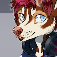 Scott by PawpFlawf - husky, male, reference sheet, deer, reference, dusky
