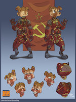 Laika the Soviet Space Dog by JaxCottontail - dog, female, space, russian, soviet