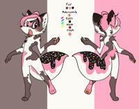 Sprinklez the Dessert Fox~ by FrozenFangs - yummy, yum, noms, ambiguous gender, edible, dessert fox, frozenfangs, sprinklez