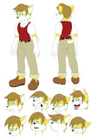 Reference Sheet - Sammy Collins by Backlash - dog, male