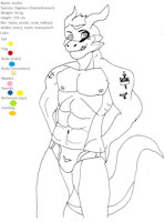Andre the flamedramon by luckylegs - dragon, male, digimon, character, flamedramon