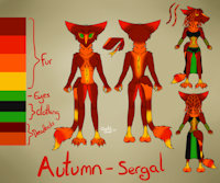 Autumn reference sheet 2017 by CrystalWolfDarkness - female, dreadlocks, sheet, reference, sergal