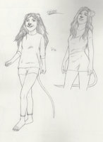 AY: Shiloh Fawkes by Dreadwolfclaw - female, mouse, character sheet, anthro, character, walking, anthromorph, anthropomorph, character design, mouse/rodent
