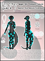 Celty by dakon - female, salamander, wiccan, pagan, character ref